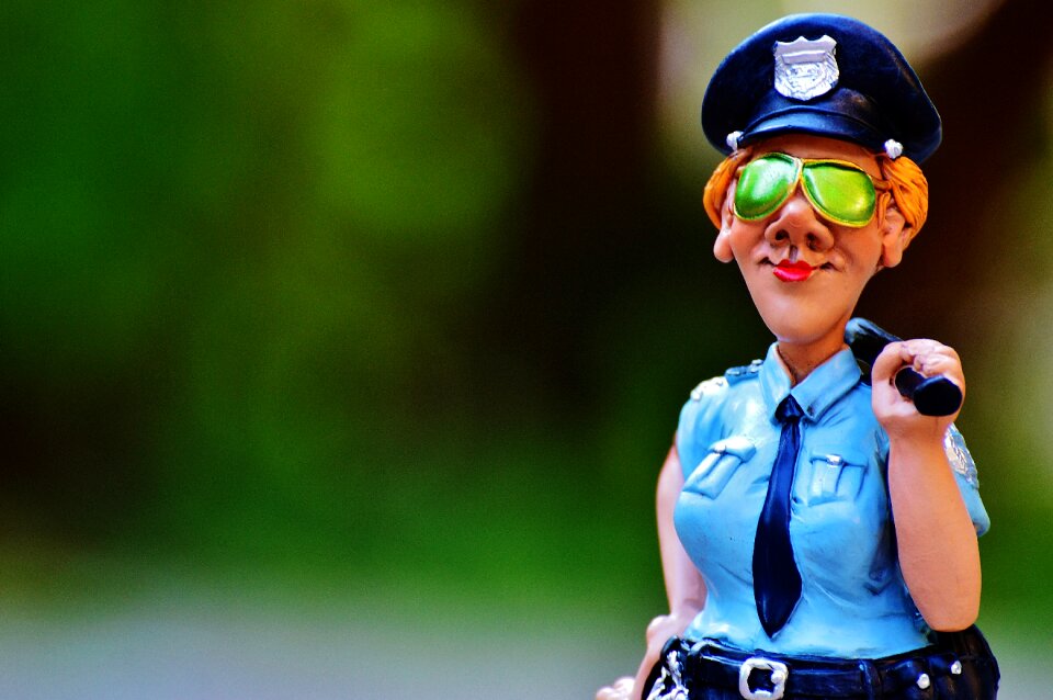 Funny figure police