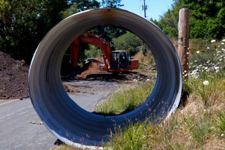 Bandon Marsh Restoration - culvert awaiting placement