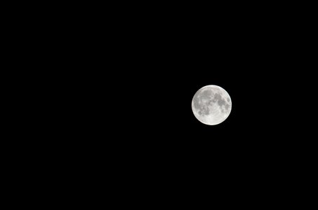 Night sky full moon