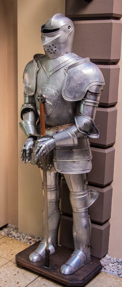 Steel middle ages helm