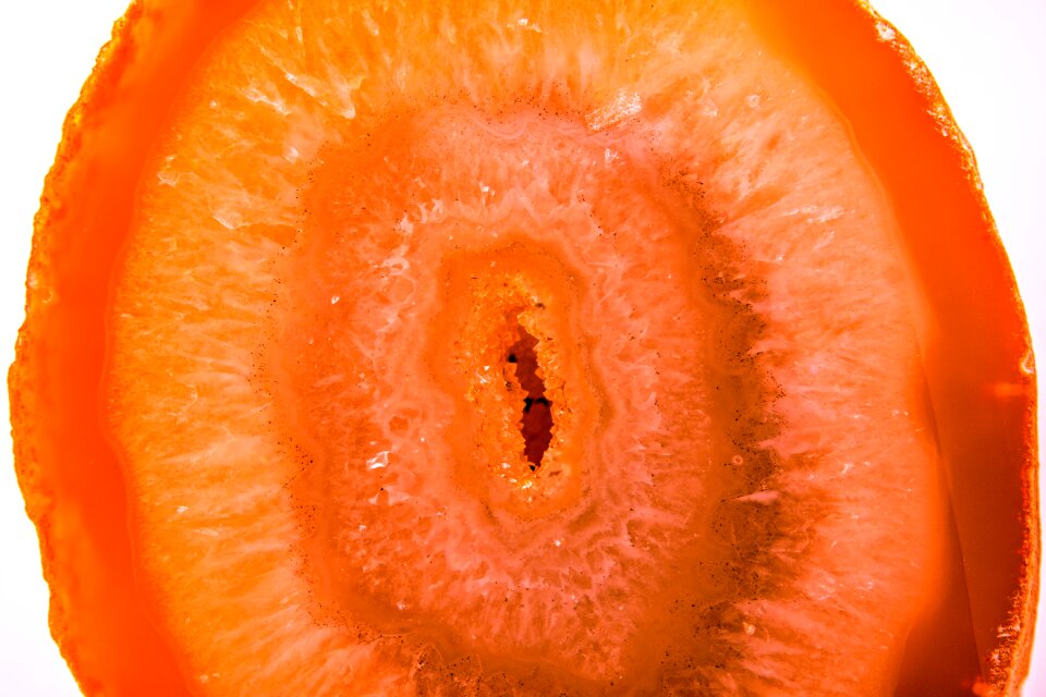 Stone orange semi precious stone