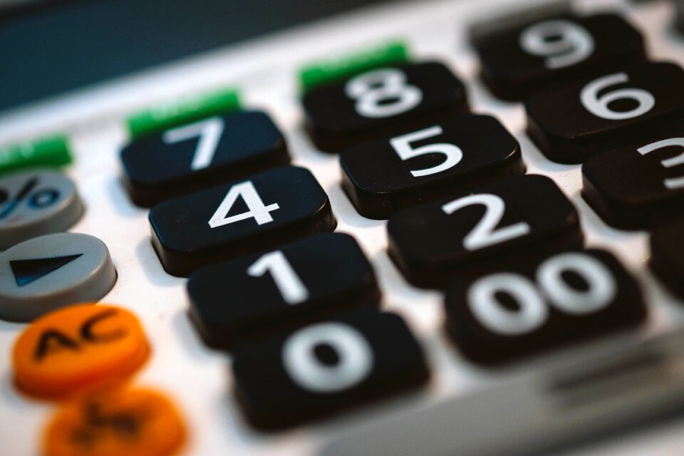 Accounting finance close up photo
