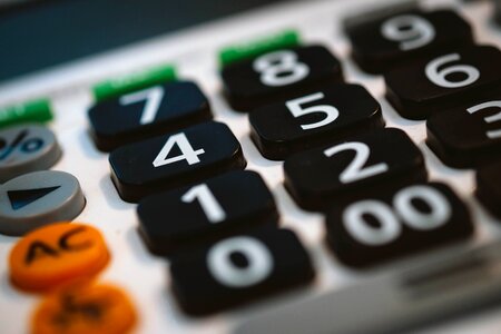 Accounting finance close up photo