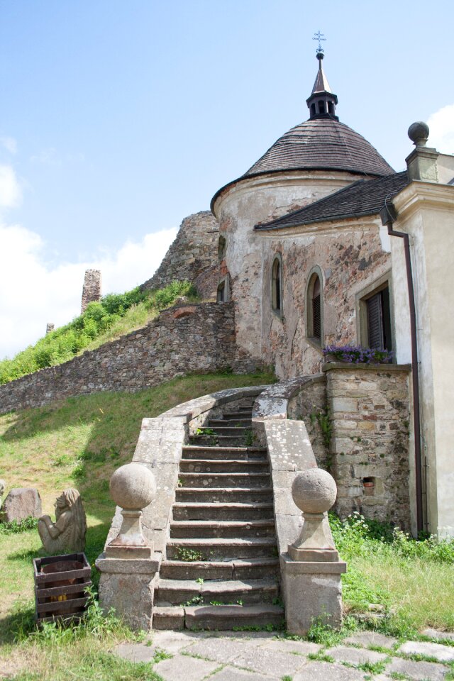 Castle stairs ruins