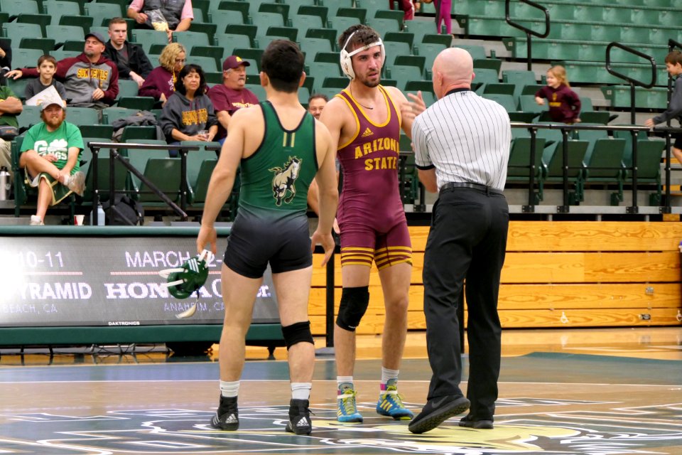 149 Josh Maruca (Arizona) dec Joshy Cortez (Cal Poly) 6-5