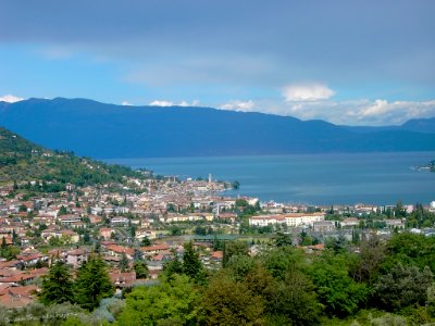 Salò vista Città Brescia Lombardia Italia