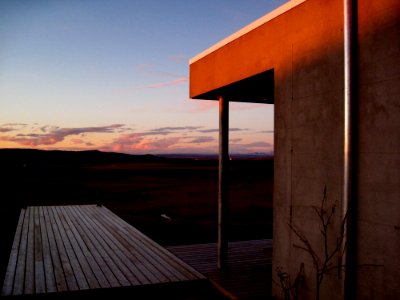 Sunset Glow on House