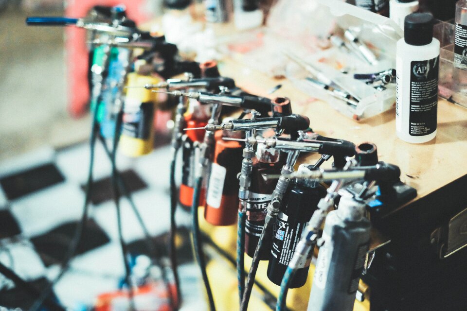 Tools equipment decoration