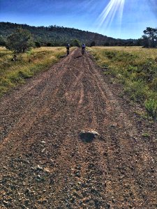 2017 Fire on the Rim Bike Race - That long long driveway