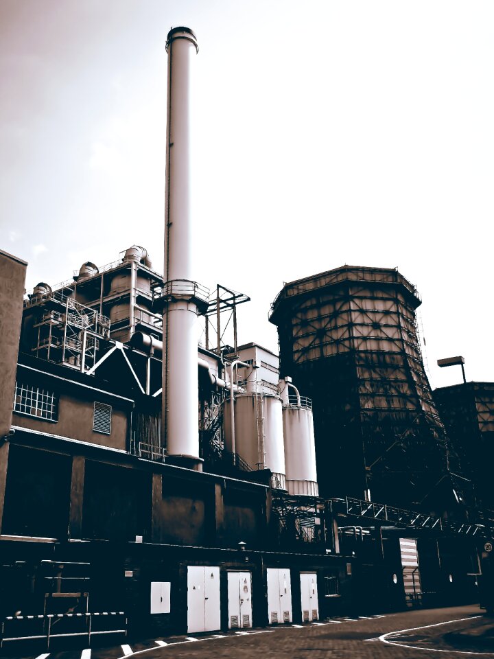 Factory black white black and white