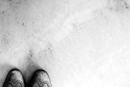 Cement shoes black and white