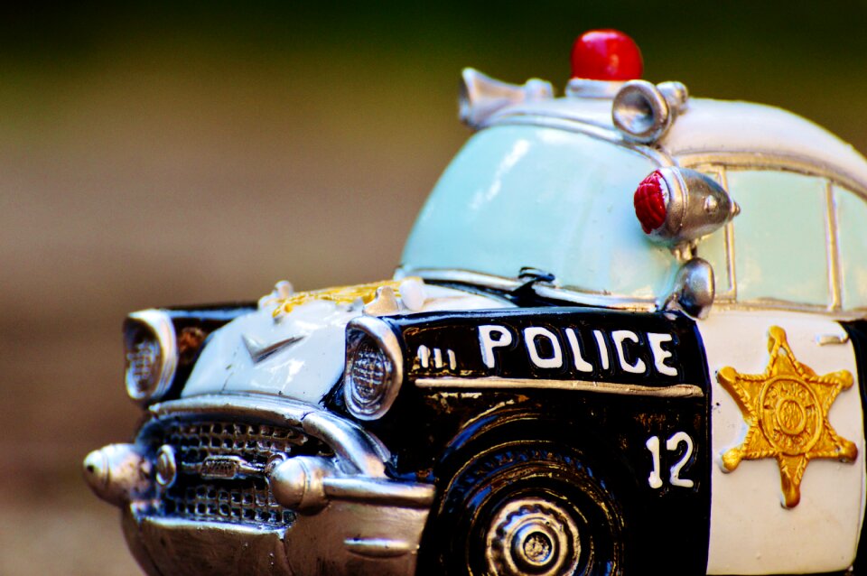 Retro patrol car model car