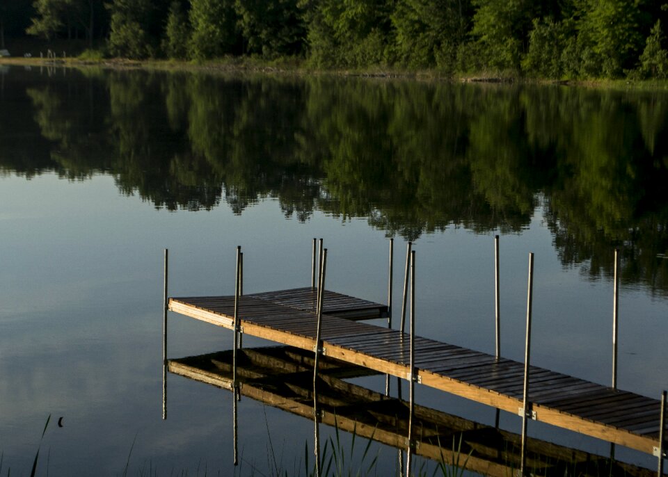 Summer wooden reflection