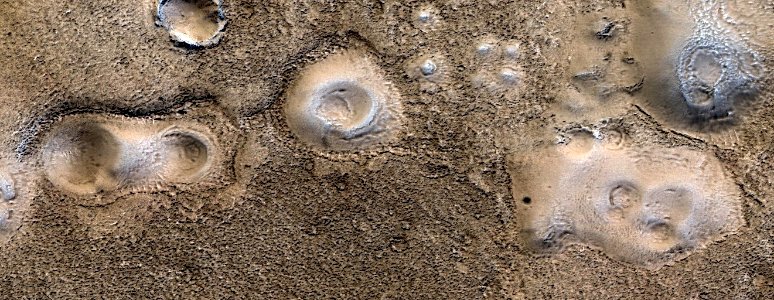 Mars - Pitted Mounds in Chryse Planitia photo