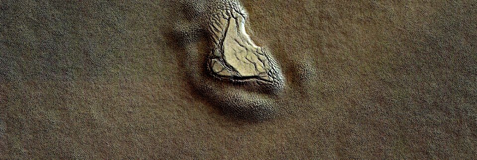 Mars - Relief  near South Pole