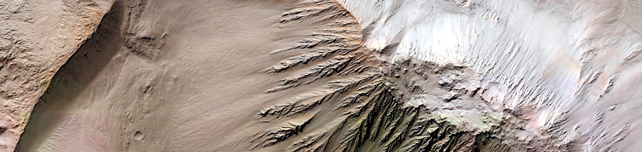 Mars - Slope Streaks in Tooting Crater