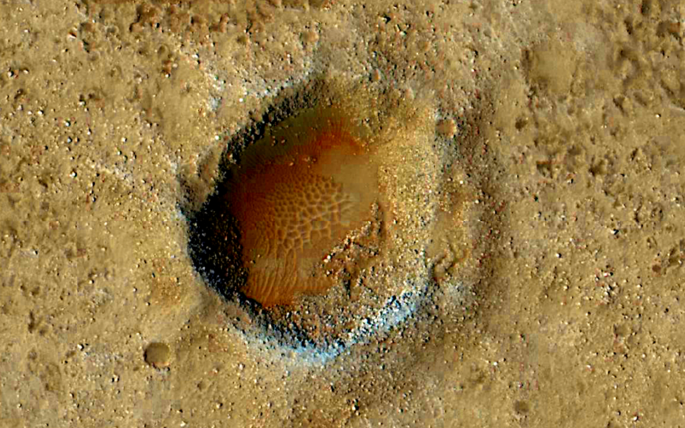 Mars - Crater in Acidalia Planitia