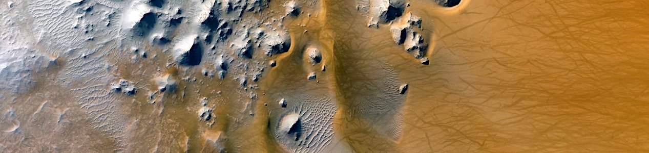 Mars - Dunes in Crater North of Antoniadi Crater