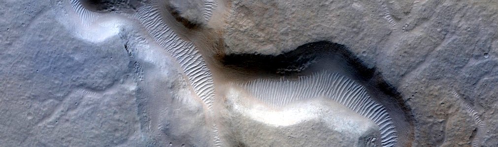Mars - Channel with Dunes