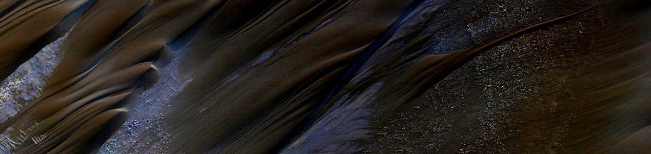 Mars - Elongating Linear Dunes in Argyre Planitia