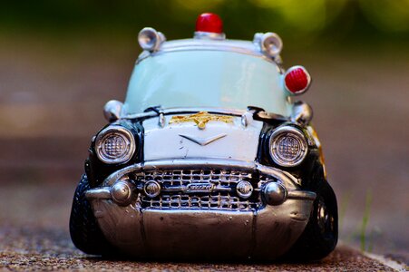 Retro patrol car model car