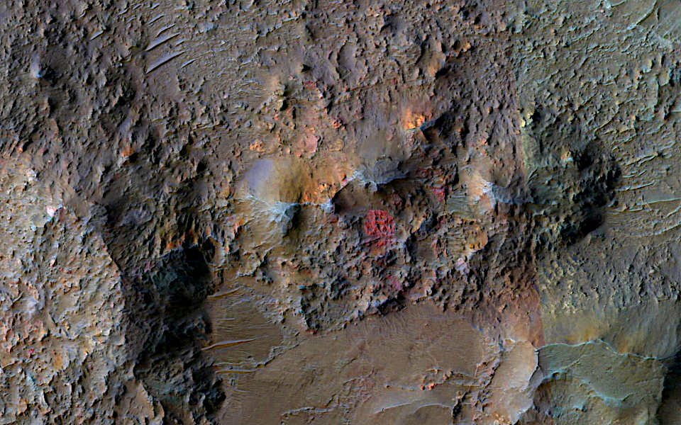 Mars - interior of Eberswalde Crater