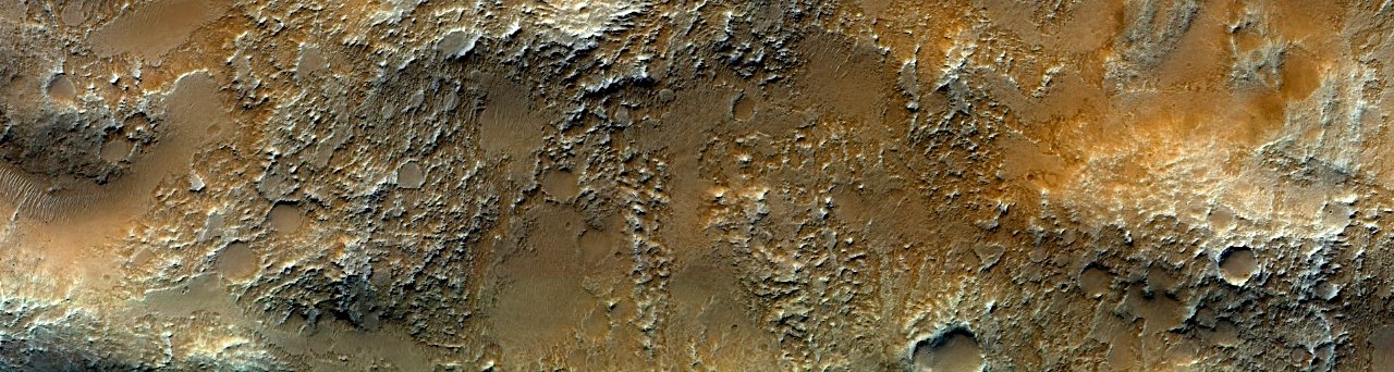 Mars - Tarsus Crater Rim