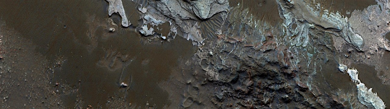 Mars -  Layers in Eberswalde Crater