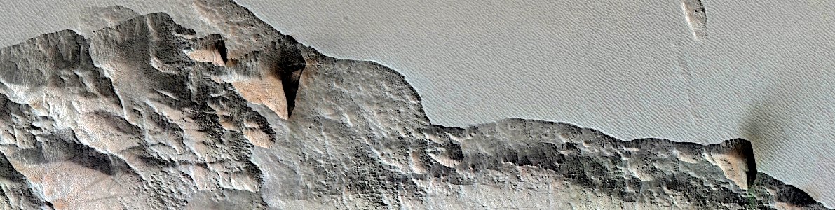 Mars - Mantling Material with Scarps photo