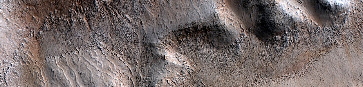 Mars - Gullies in Southern Mid-Latitude Crater