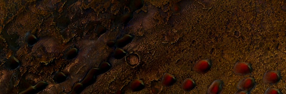 Mars - Light and Dark Dunes in Nili Fossae photo