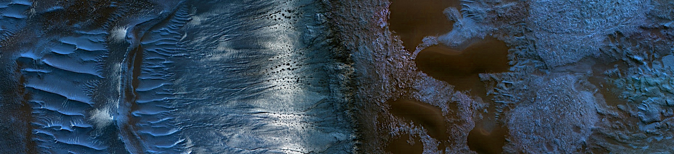 Mars - Slopes, Gullies and Dunes