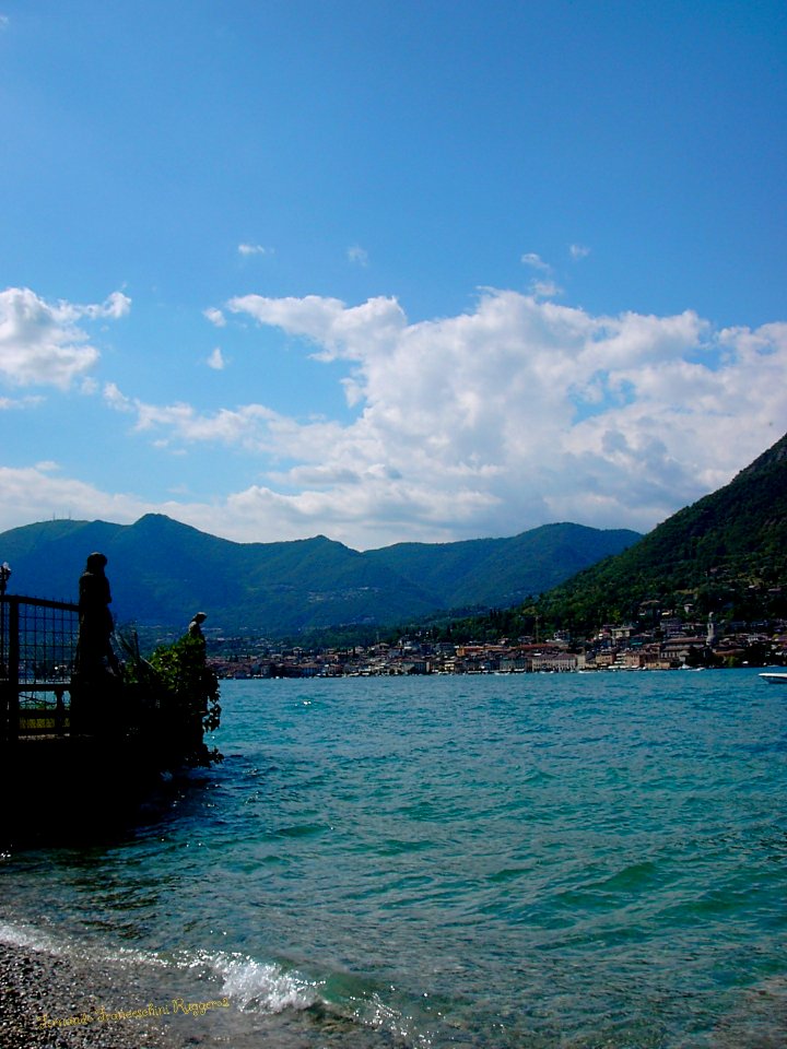 Golfo di Salò Fotografato dalla Villa Portesina Portese San Felice del Benaco Brescia Lombardia Italia