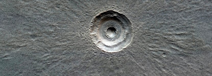 Mars - Crater with Central Pit photo