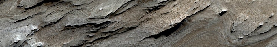Mars - Layered Materials in Western Candor Chasma photo