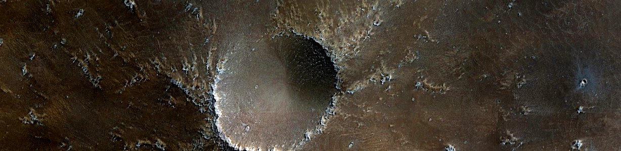 Mars - Small Volcano with Channeled Slopes Near Syria Colles