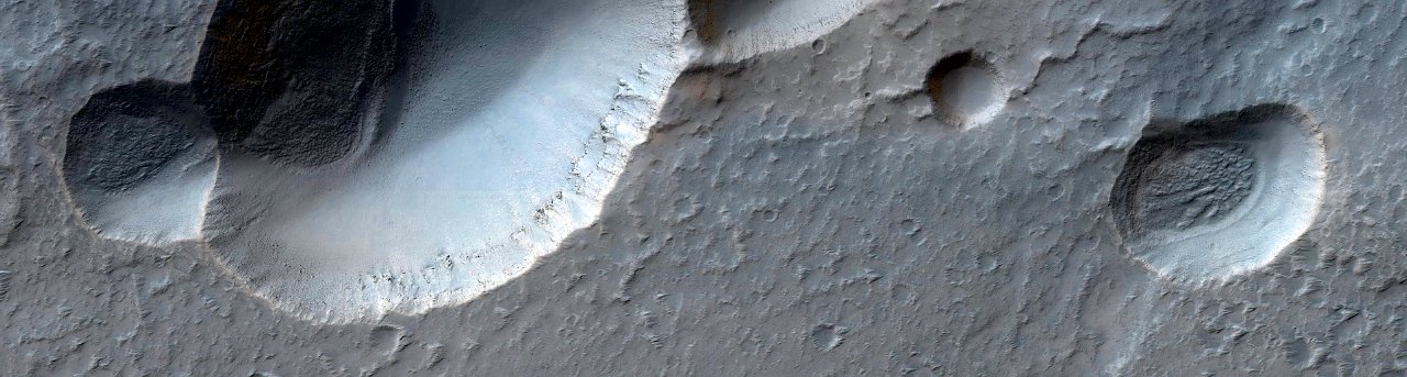 Mars - Pit Craters and Mid-Latitude Mantle