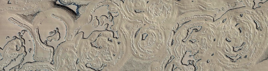 Mars - Swiss Cheese Terrain Evolution photo