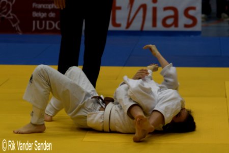 Gina-Lisa Perinotto (KJC Zelzate) vs Fiona Vanbiesbroeck (Antwerpen United Judo)