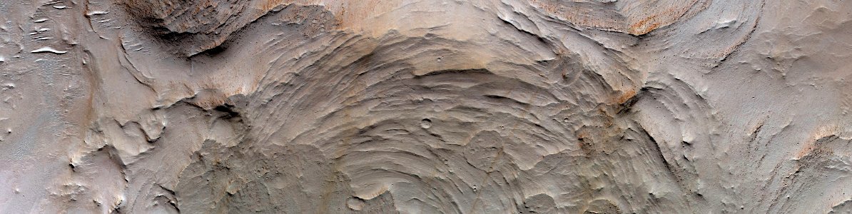 Mars - Fans or Lobes at Valley Terminus