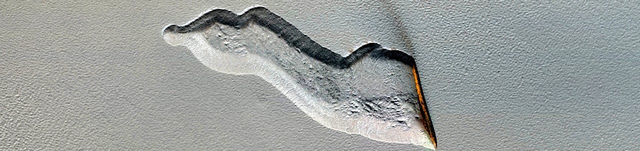 Mars - High-Latitude Scarp