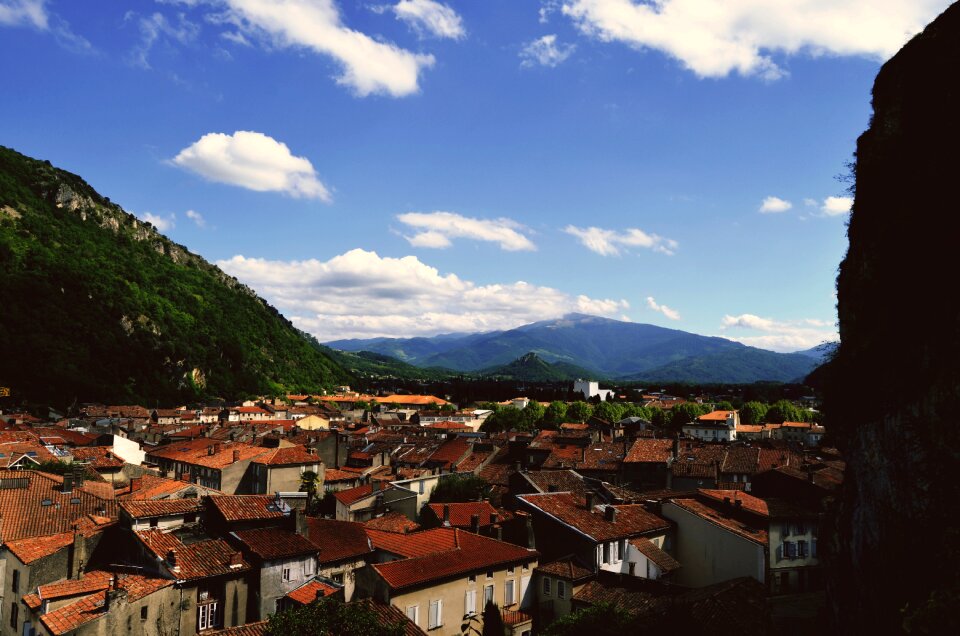 Mountain buildings houses