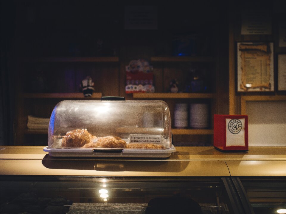 Restaurant food counter
