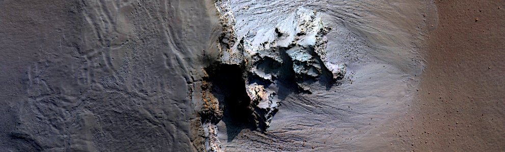 Mars - Gullies in Asimov Crater photo
