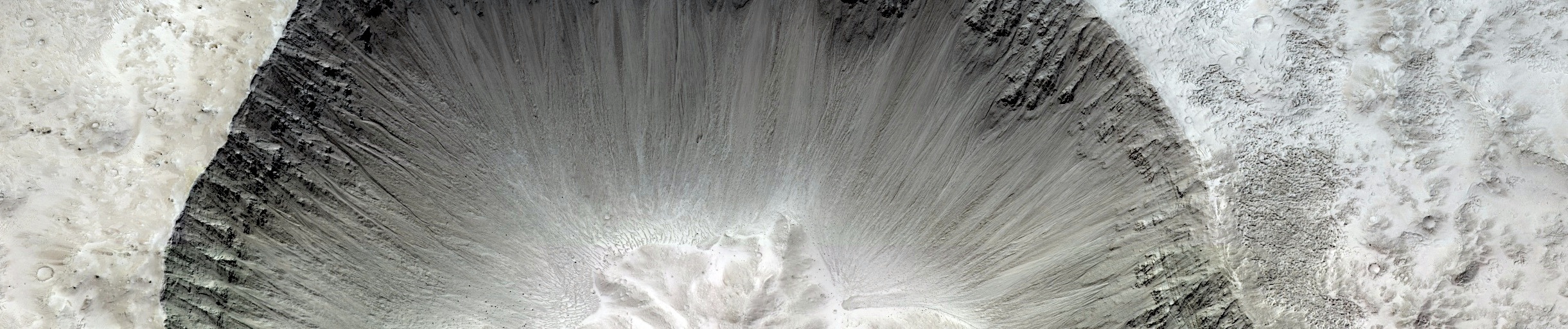 Mars - Well-Preserved Impact Crater