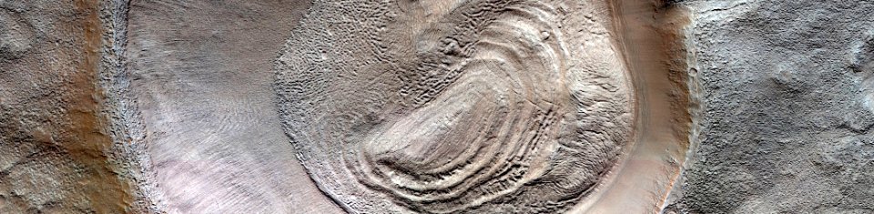 Mars - Crater in North Arabia Terra photo