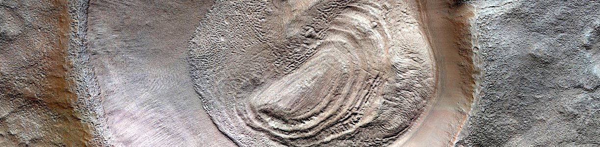 Mars - Crater in North Arabia Terra photo