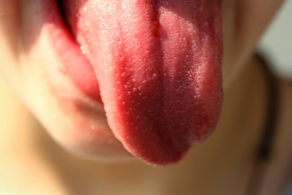 Person face stick out tongue