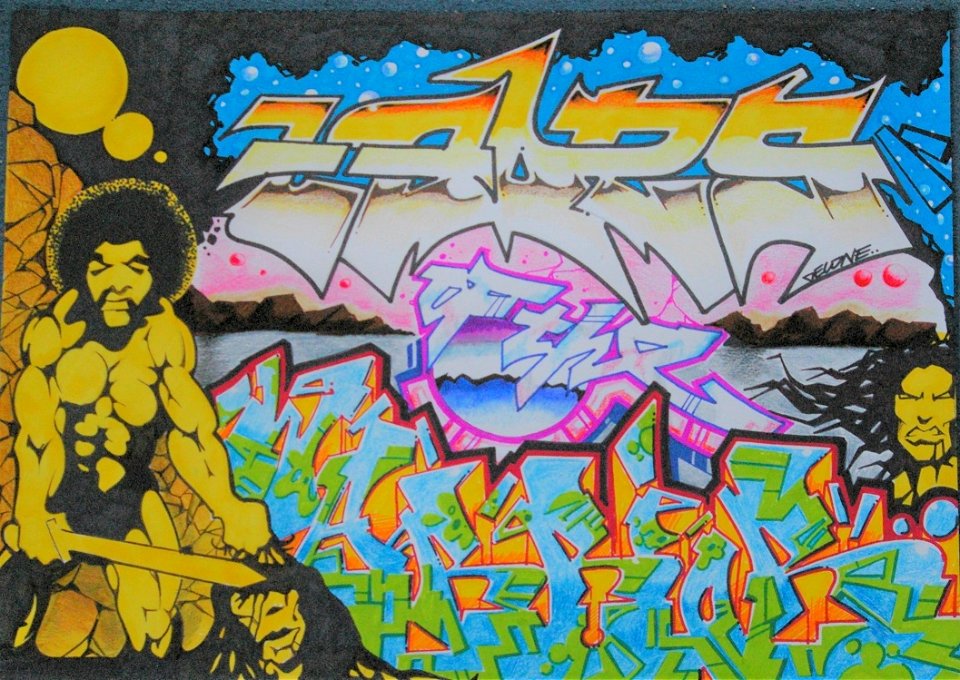 graffiti sketchbook old school style by Decone ABF