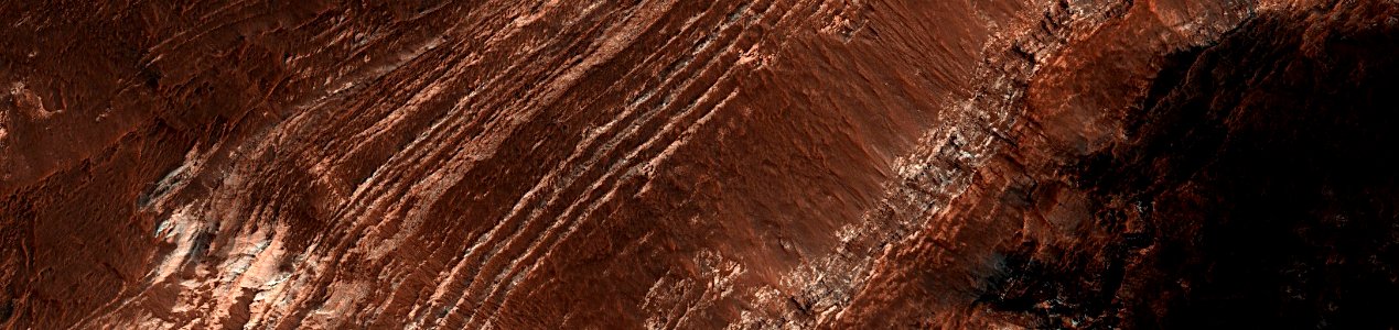 Mars - Exposure of Layered Sequence in Terby Crater photo